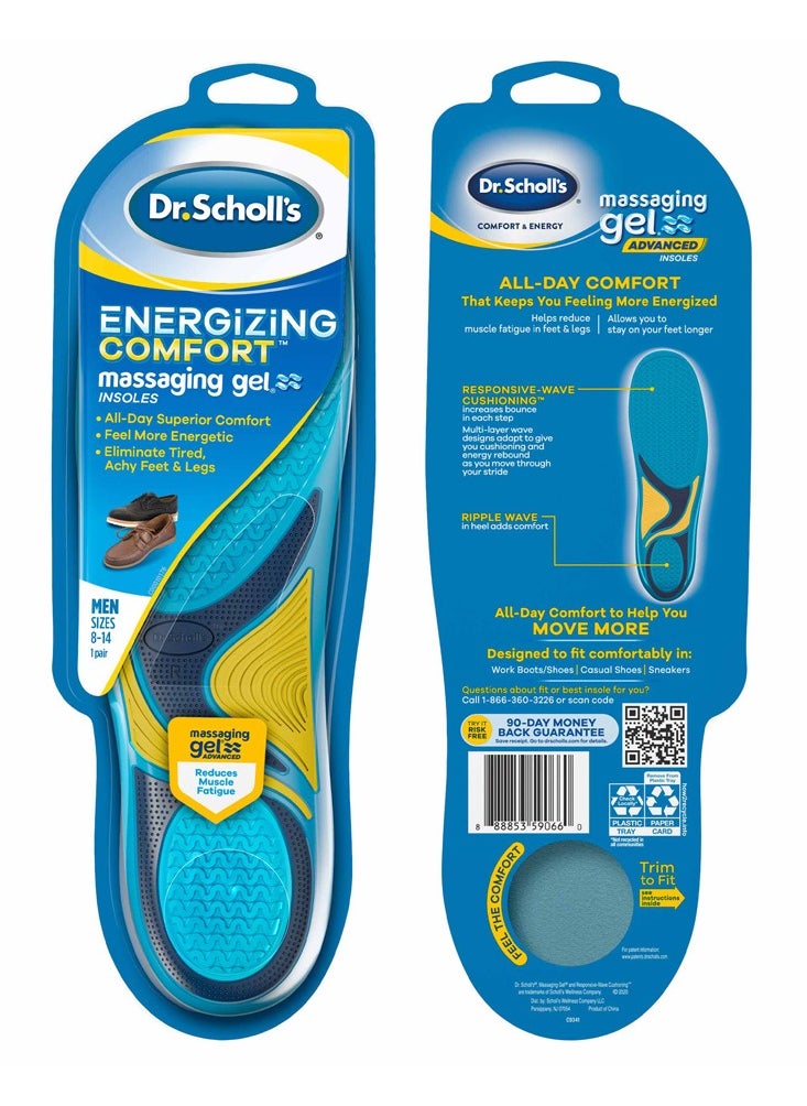 Dr. Scholl's Dr. Scholl's Energizing Comfort Massaging Gel Insoles Men's  - Image 2