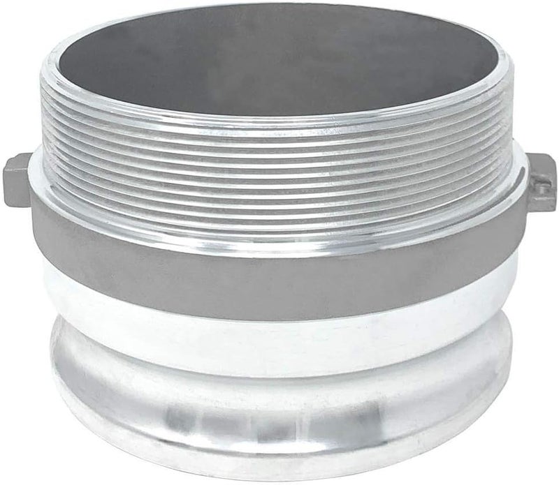 Gloxco Aluminum Type F Cam and Groove Fitting, 6" Male Camlock Adapter x 6" Male NPT (CAM-60-F-AL) - Image 3