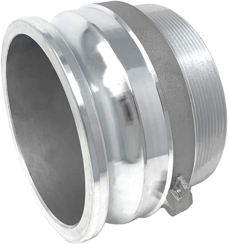 Gloxco Aluminum Type F Cam and Groove Fitting, 6" Male Camlock Adapter x 6" Male NPT (CAM-60-F-AL) - Image 4