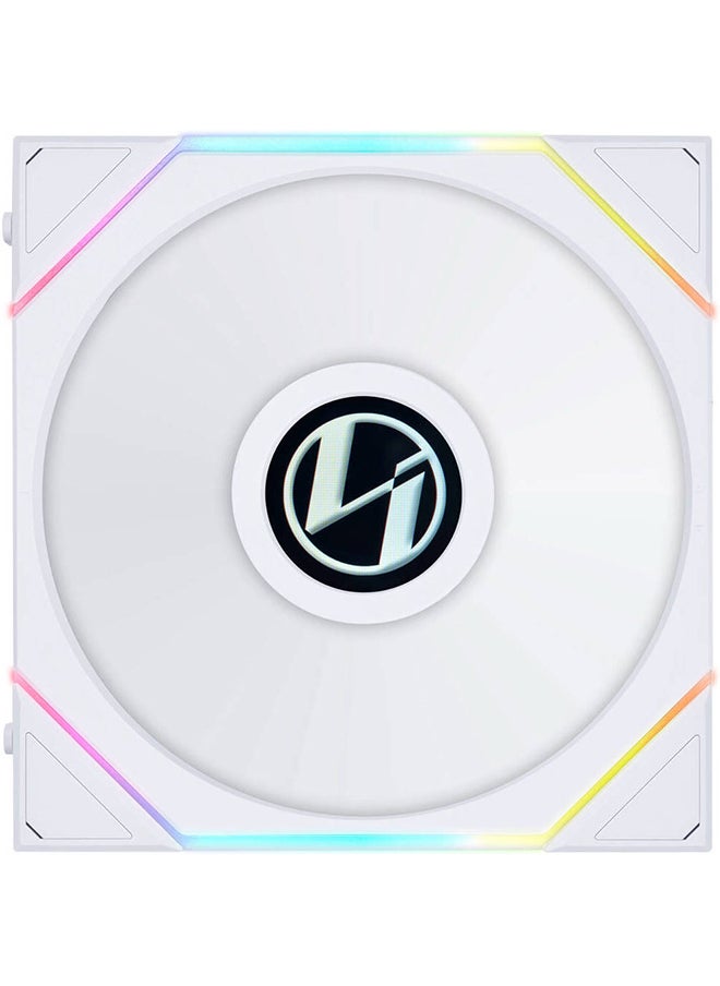 LIAN LI UNI FAN TL LCD PC Cooling Fan, 1.6" LCD, 140mm Fan Size, 1600 RPM Fan Speed, 68.1 CFM Fan Air Flow, Fluid Dynamic Bearing, PA66 / PBT Materials, Single Pack  - Image 1