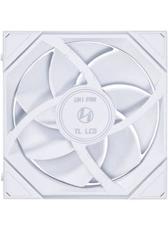 LIAN LI UNI FAN TL LCD PC Cooling Fan, 1.6" LCD, 140mm Fan Size, 1600 RPM Fan Speed, 68.1 CFM Fan Air Flow, Fluid Dynamic Bearing, PA66 / PBT Materials, Single Pack  - Image 2