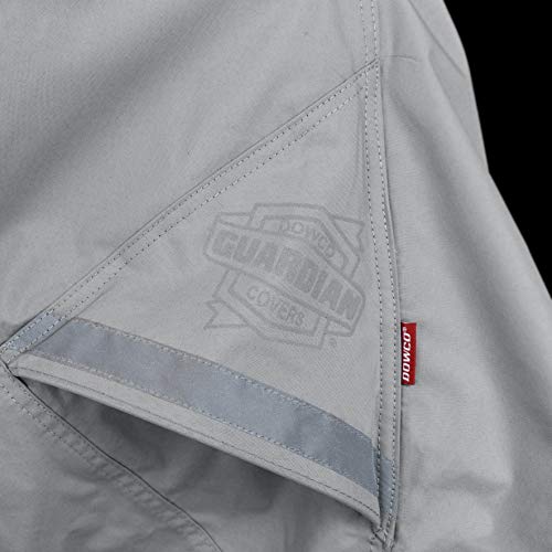 Dowco Guardian 50004-07 Professional Grade WeatherAll Plus Indoor/Outdoor Waterproof Motorcycle Cover: Grey, X-Large. - Image 4