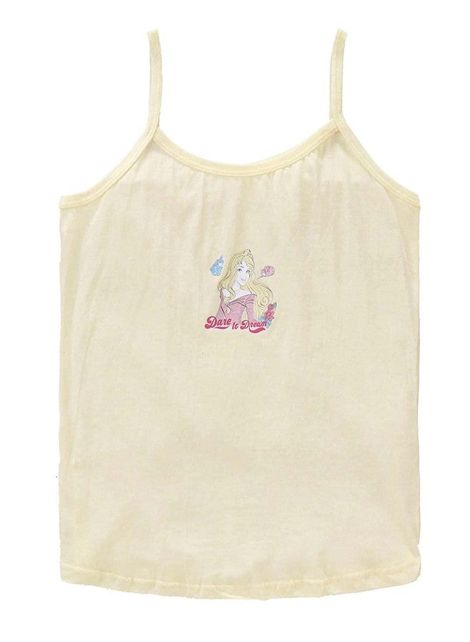 KEATY pure cotton camisole slips adjustable printed sleeveless sando unisex innerwear multicolor slips combo set for new baby girls pack of 4 (6 months-12 months, Light slips) - Image 4