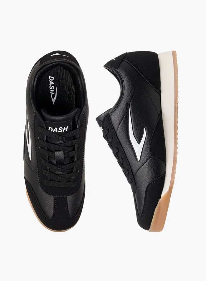 Dash Women Logo Print Sneakers with Lace-Up Closure