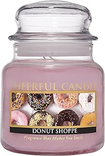 A Cheerful Giver A Cheerful Giver - Donut Shoppe - 16oz Medium Scented Candle Jar with Lid - Cheerful Candle - 80 Hours, Candles Gifts  - Image 1