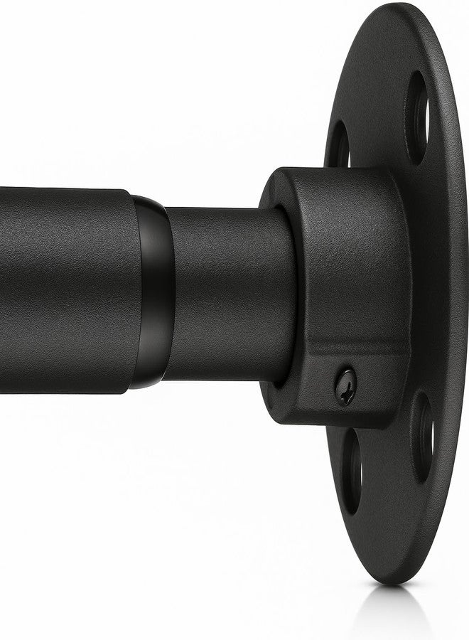 LAKEROD Heavy Duty Shower Rod - Industrial Shower Curtain Rod Wall Mounted for Bathroom,Closet,Room Divider,Outdoor Patio - 28 to 76"Adjustable Shower Pole - Matte Black - Image 1