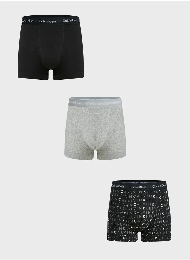 CALVIN KLEIN 3 Pack Trunks