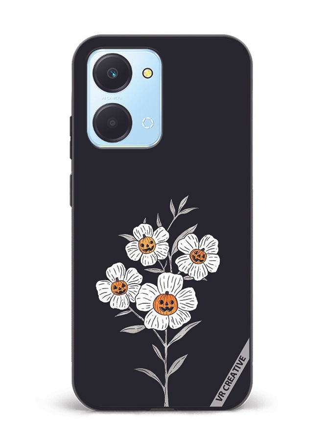 VR CREATIVE Protective Case Cover For Honor Play7T Halloween Flower Design Multicolour - Image 1
