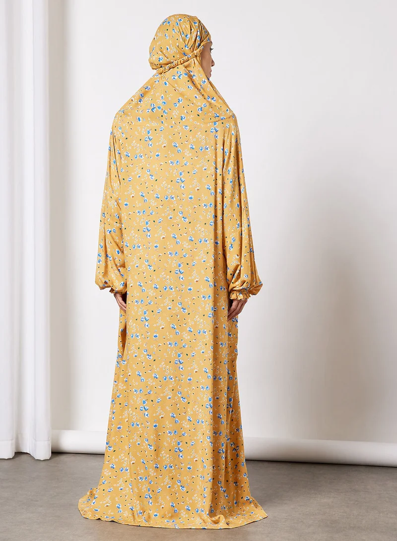 Hayat Praying Dress With Attached Veil