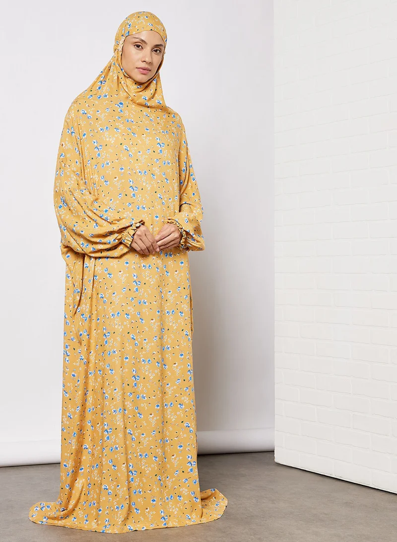 Hayat Praying Dress With Attached Veil