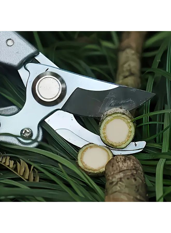 Random Color Ratchet Pruning Shears Stainless Steel Effort Saving Garden Tool - Image 5