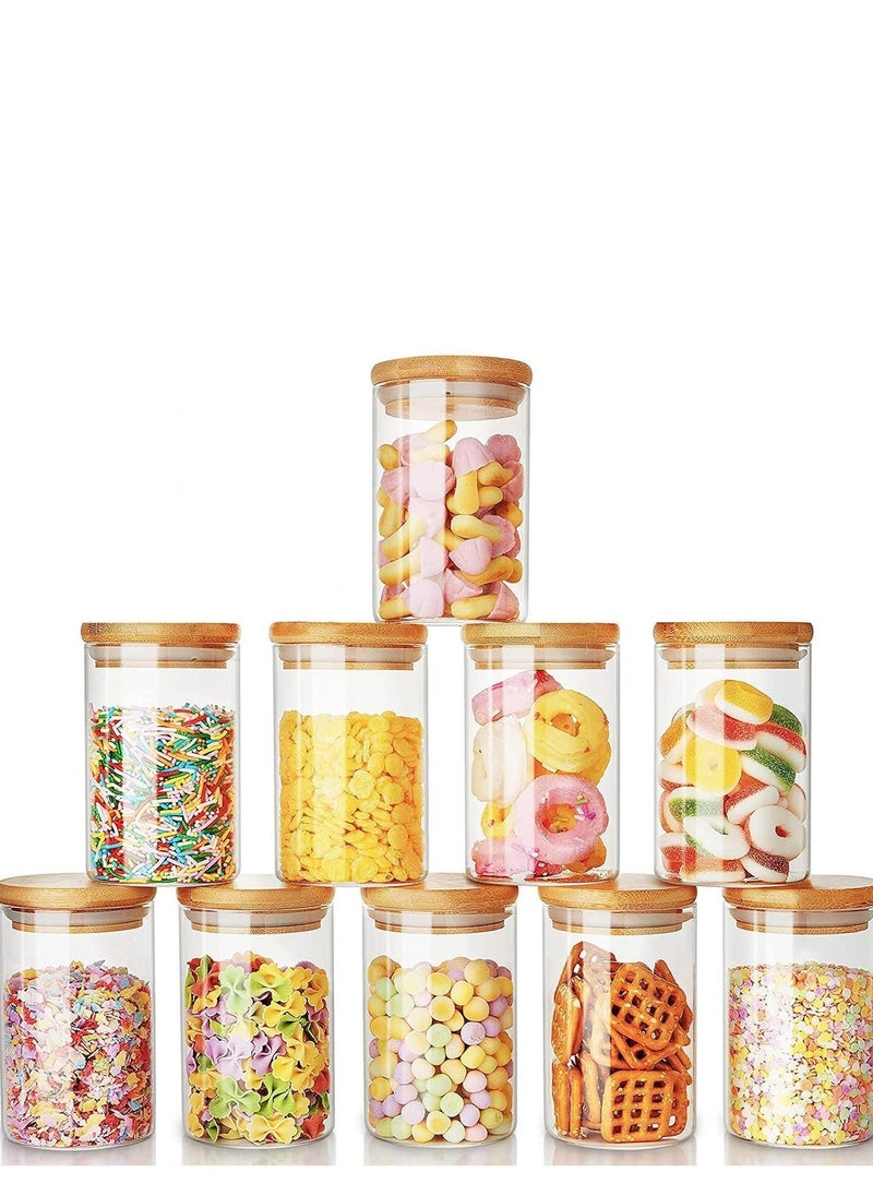 10-Piece Borosilicate Glass Storage Jars With Bamboo Lids 290ml - pzsku/ZE573C5DE0D3FB8C9E554Z/45/_/1732358431/91c2d0f0-be27-43a3-8ec0-8eb21d63006a