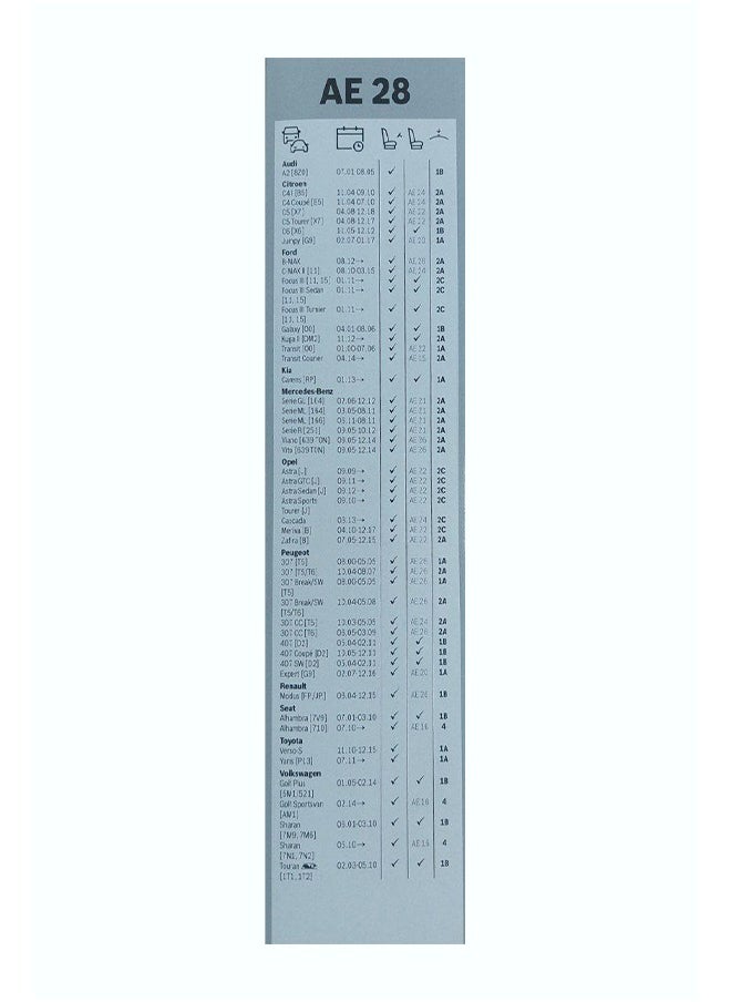 BOSCH AEROECO Wiper Blade AE 28  - Image 2
