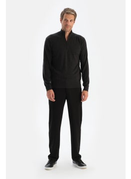 dagi Anthracite Men's Cashmere Blend Zipper Collar Sweater  - Image 4