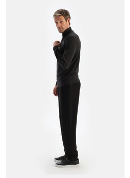 dagi Anthracite Men's Cashmere Blend Zipper Collar Sweater  - Image 3