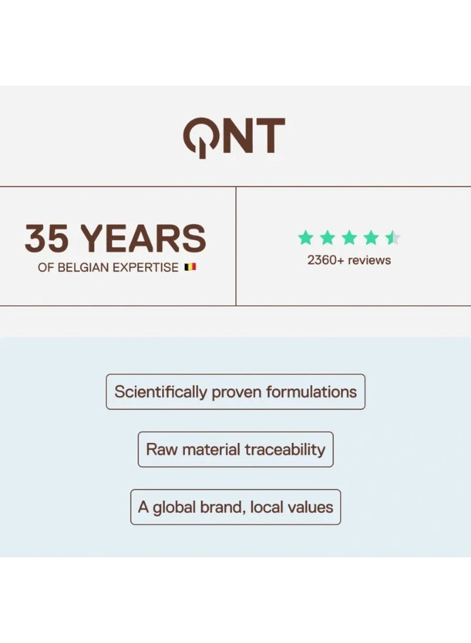 QNT Life Protein Wafer 1 Box (12 Bars) / Belgian Chocolate – High Protein Crispy Wafer Bar, Low Sugar Snack - Image 2