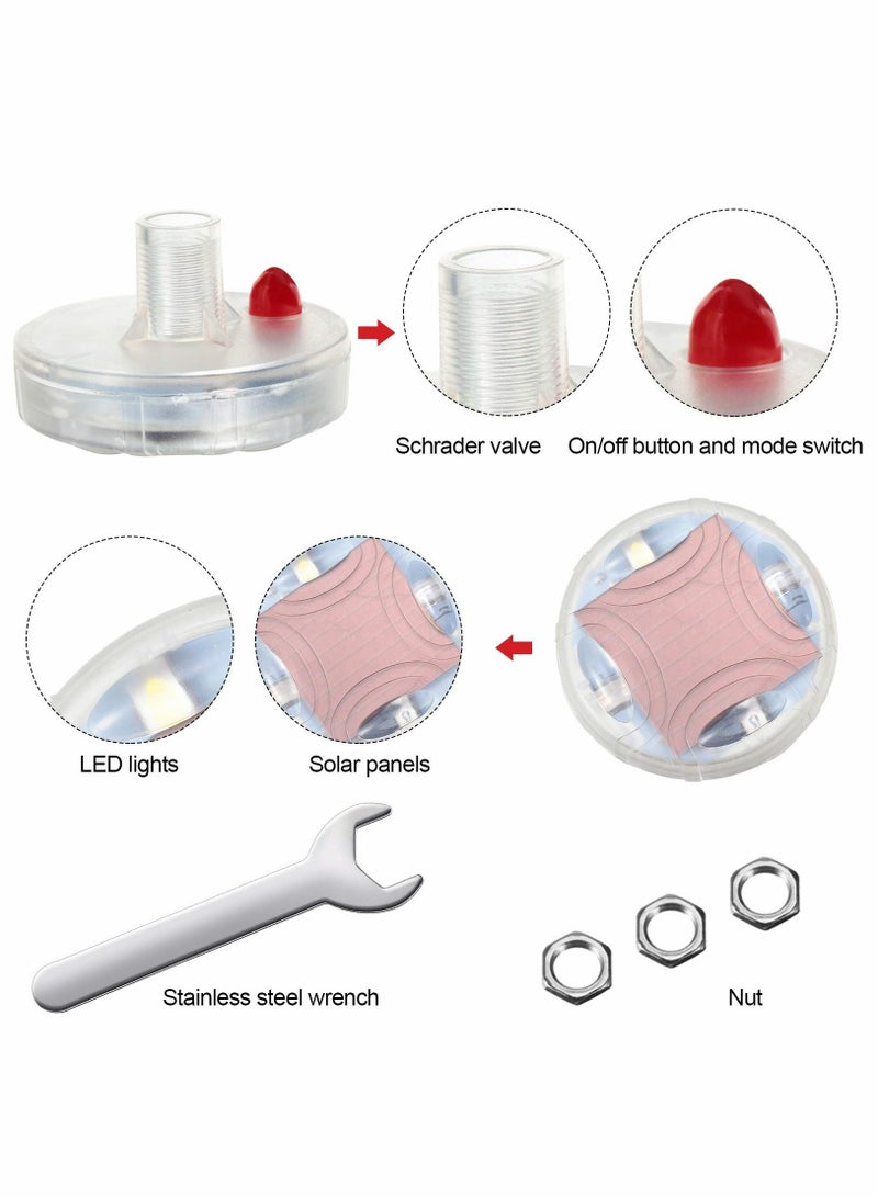 MUNTAQI Solar-Powered Waterproof Motion Sensor Colorful LED Wheel Light Bulbs - 4 Pack Car Tire Lights for Enhanced Visibility and Safety - Image 4