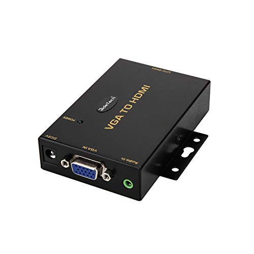 JideTech 1080P VGA to HDMI Converter with 3.5mm Audio Port for PC Laptop Display Computer Mac Projector - Image 1