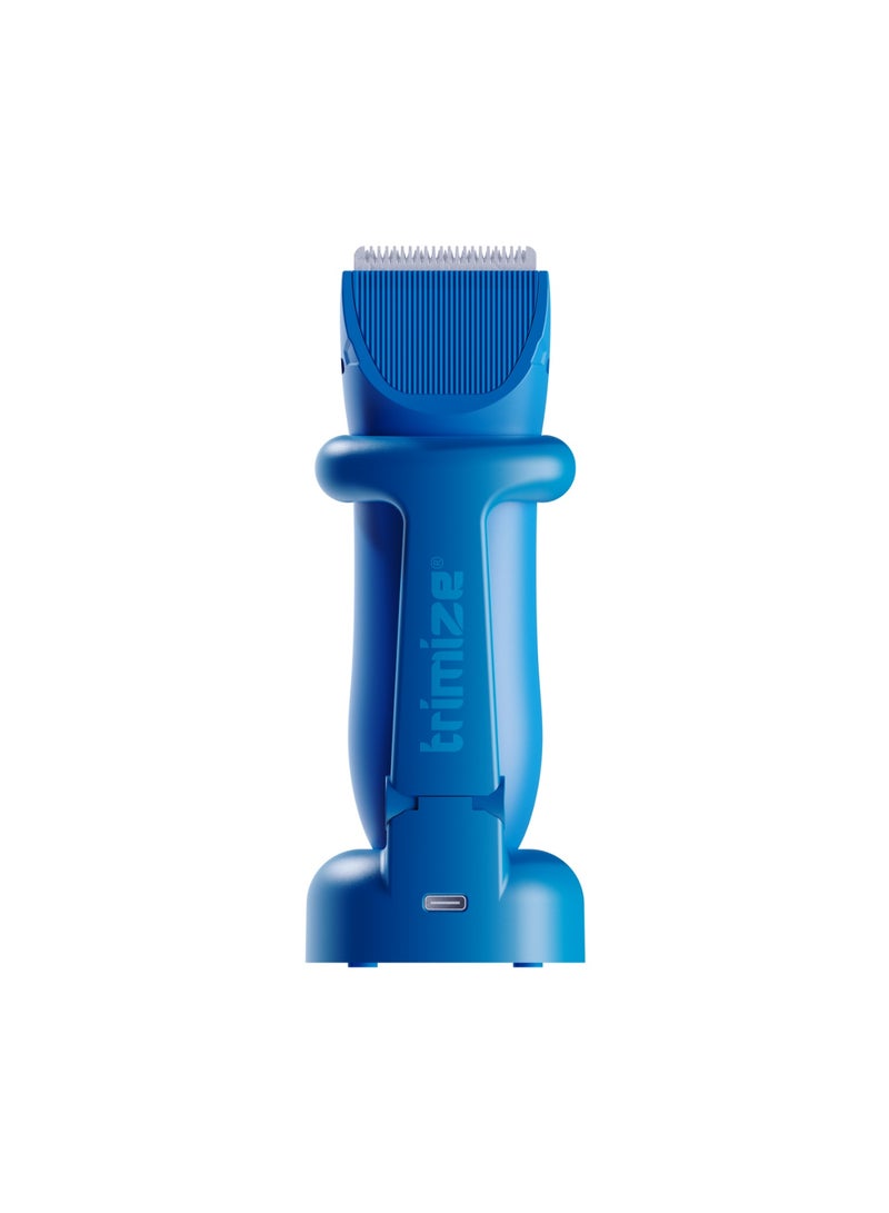 Trimize T1 Body Hair Trimmer – Waterproof, SkinSafe Ceramic Blade – Injury-Free Grooming for Sensitive Areas - Blue - Image 2