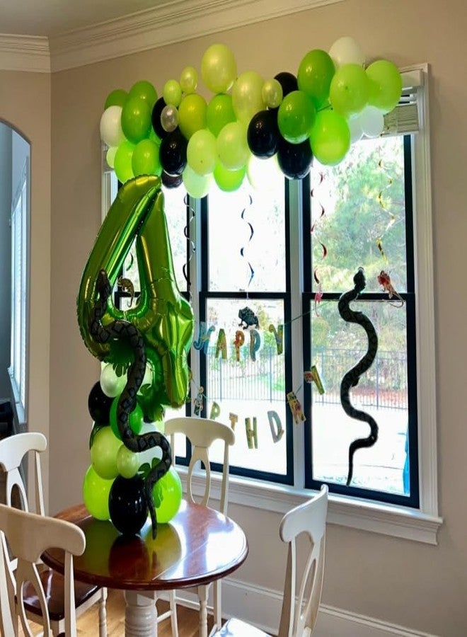 CHANGZHONG 40 inch large green digital balloon number helium foil polyester film Jungle themed party birthday party anniversary decoration bright green digit 4 - Image 3