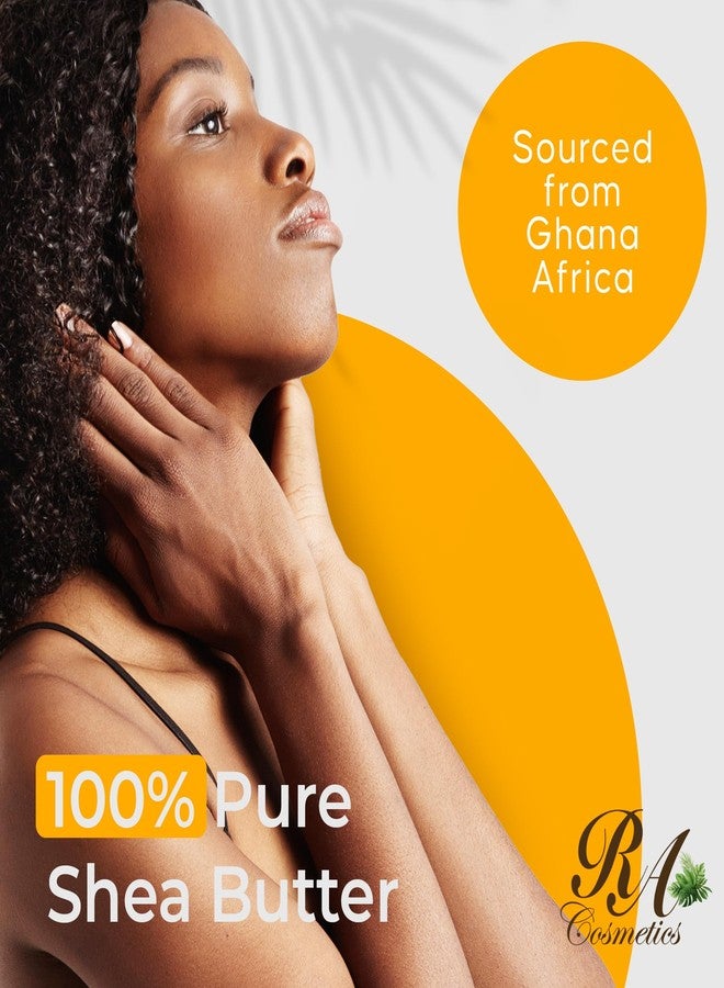 RA COSMETICS 100% Natural Unrefined Yellow Shea Butter Bundle 16oz & 8oz - Image 3