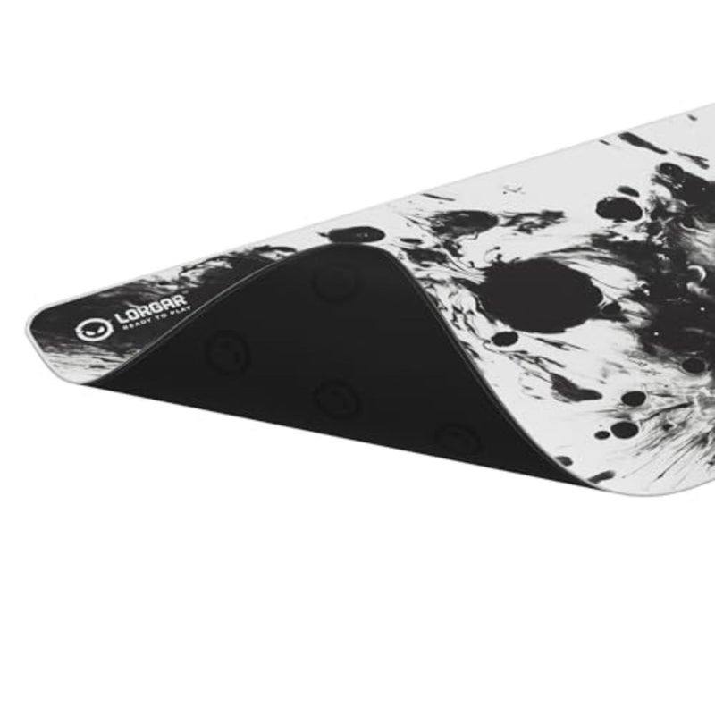 MPA14XL Gaming Mouse Pad Advanced, 900×400×3 mm High‑Speed Glide Surface, Double‑Stitched Edges, Anti‑Slip Rubber Base, Optimized for All Sensors, White/Black - Image 3