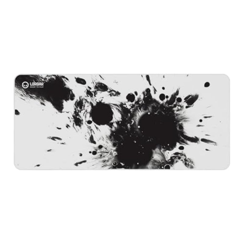MPA14XL Gaming Mouse Pad Advanced, 900×400×3 mm High‑Speed Glide Surface, Double‑Stitched Edges, Anti‑Slip Rubber Base, Optimized for All Sensors, White/Black - Image 1