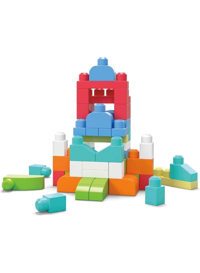 Mega Bloks Big Building Bag Building Set With 60 Big And Colourful Building Blocks, And 1 Storage Bag, Toy Gift Set For Ages 1 And Up - Image 4