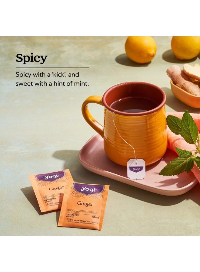 YOGI Ginger Tea, Caffeine Free, Non GMO, 16 Bags (Pack Of 6) - Image 4