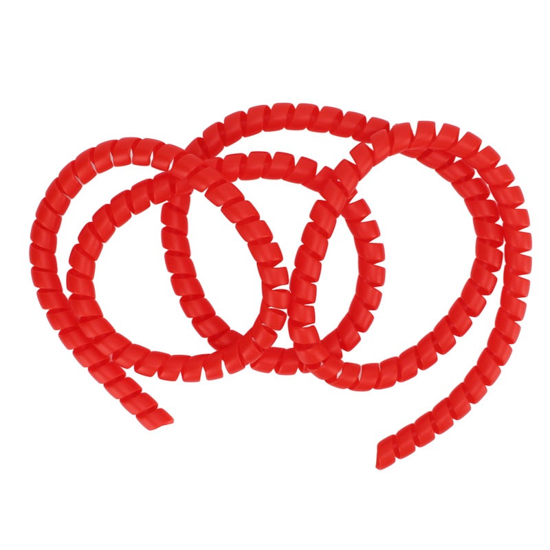 Scooter Universal Spiral Cable Wire Wrap Plastic Spiral Brake Line Wrap for M365 Pro Electric ScoooterRed - Image 1