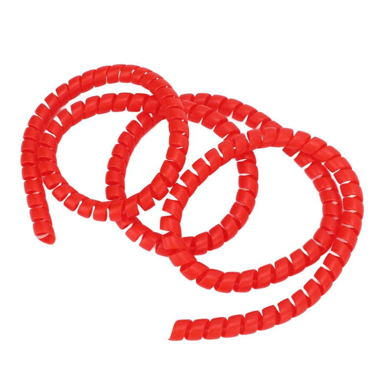 Scooter Universal Spiral Cable Wire Wrap Plastic Spiral Brake Line Wrap for M365 Pro Electric ScoooterRed - Image 4