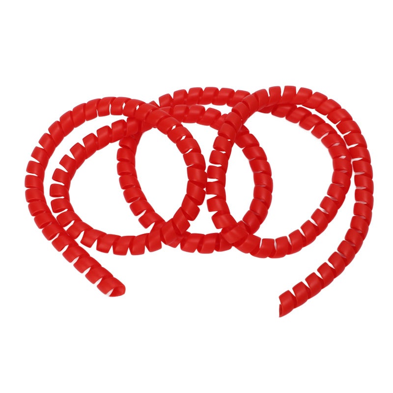 Scooter Universal Spiral Cable Wire Wrap Plastic Spiral Brake Line Wrap for M365 Pro Electric ScoooterRed - Image 2