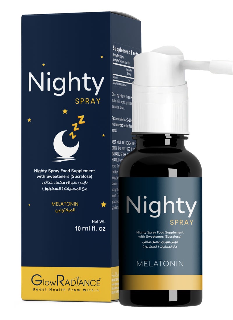 Glow Radiance Nighty Spray Melatonin 10ml  - Image 2