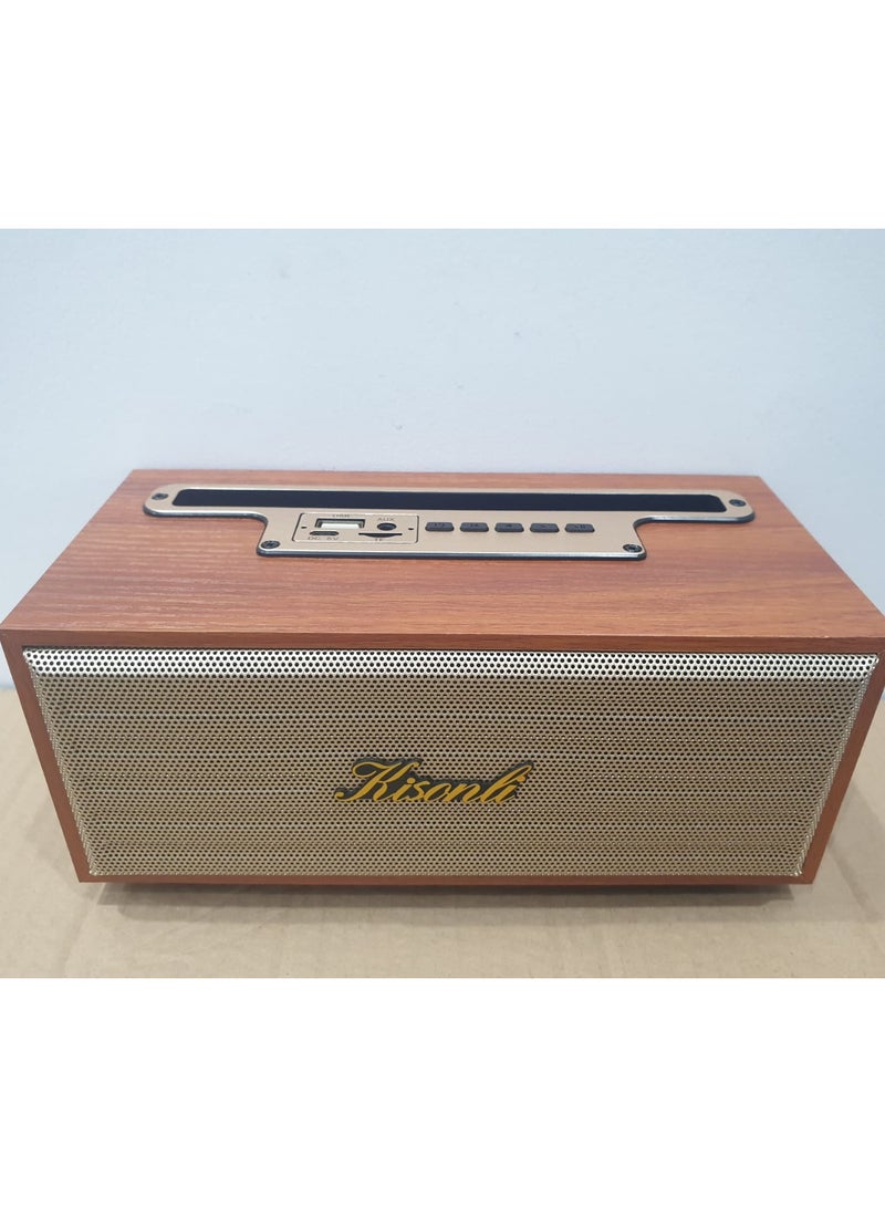 Kisonli blutooth speaker in wood design - Image 1