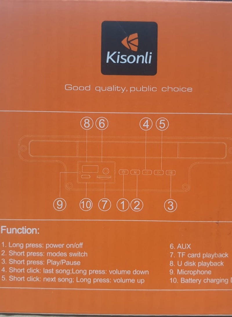 Kisonli blutooth speaker in wood design - Image 4