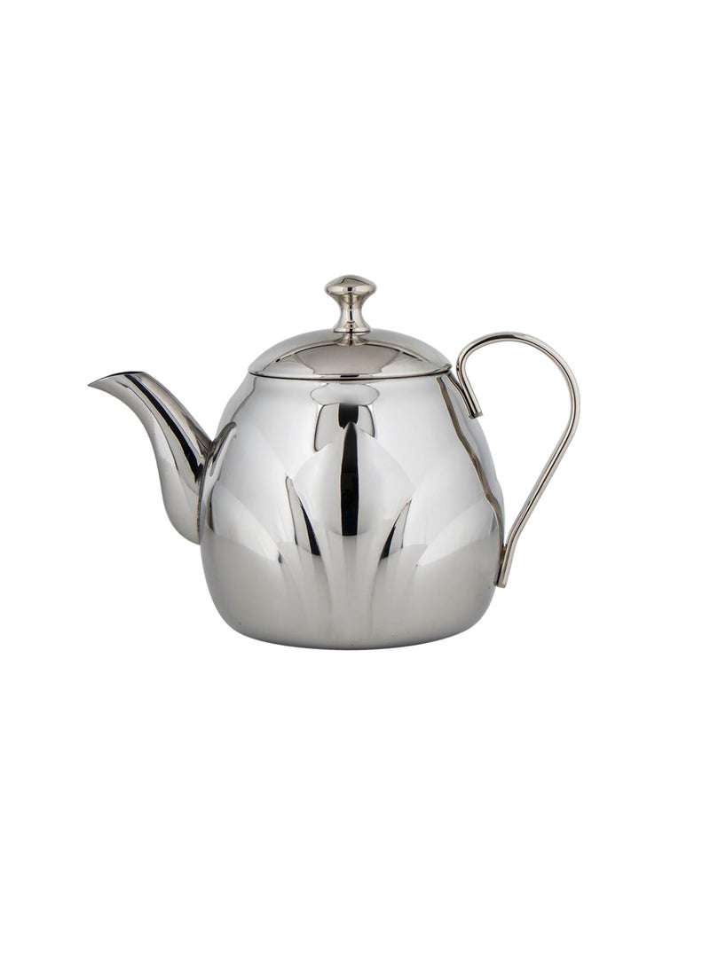 Hic Silver Stainless Steel Teapot with Side Handle 1.30 Litter  - Image 1
