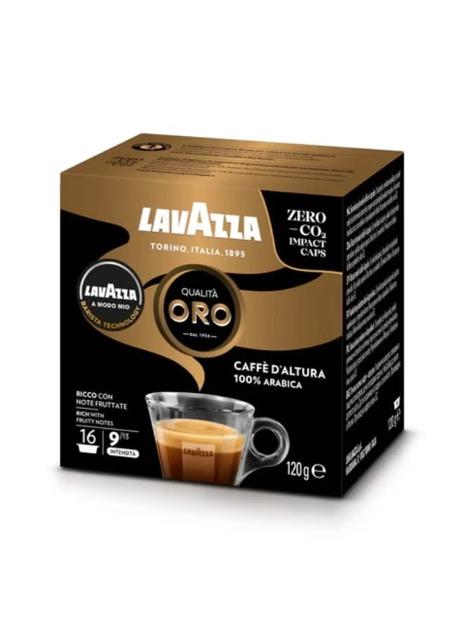 Lavazza A Modo Mio Oro Mountain Coffee Capsules - 16 Capsules