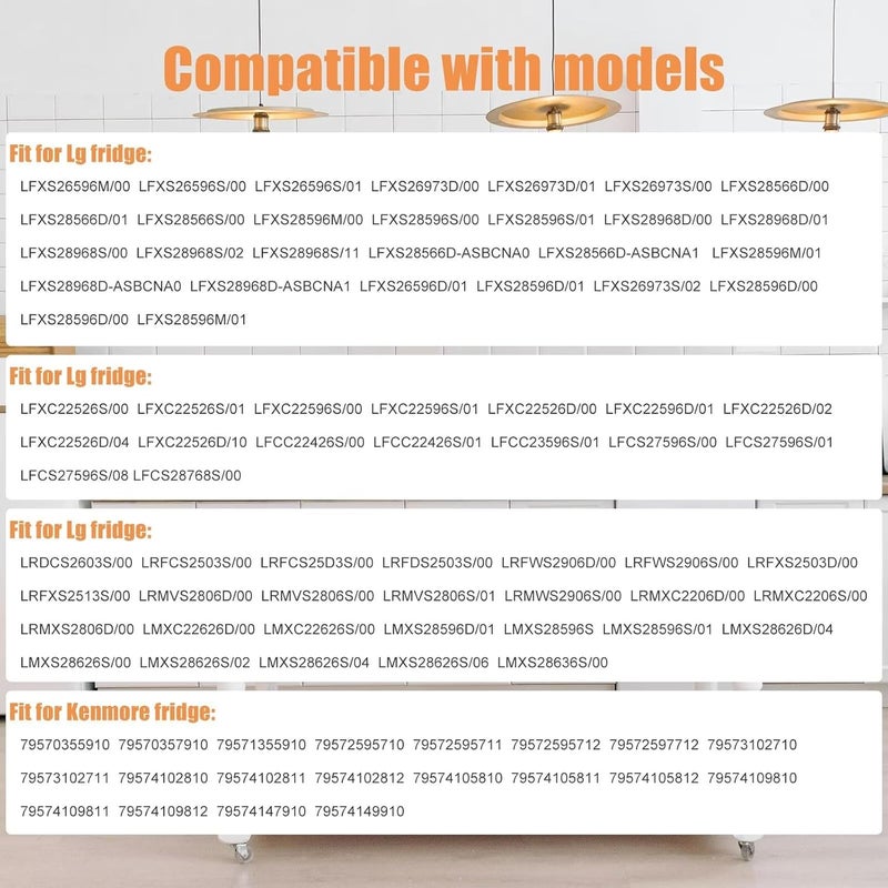 LG Kenmore Refrigerator Evaporator Fan Motor EAU63923603 Replacement for LFXS28968D LFXS26596D LFXS28596D - Image 5