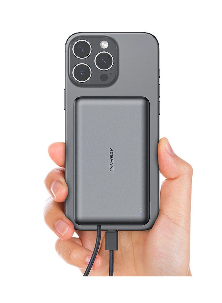 ACEFAST M18 PD22.5W power bank 10000mAh with wireless charging and cable. - Image 4