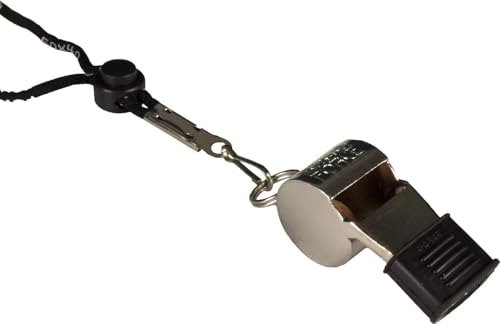 Fox 40 Superforce CMG Whistle with Breakaway Lanyard Silver - Image 1