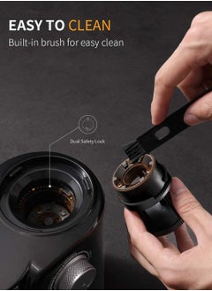 Cyber Coffee Grinder Electric Coffee Bean Grinder 250g Capacity With Brush Easy To Clean 200W Coffee Grinder  - Image 3