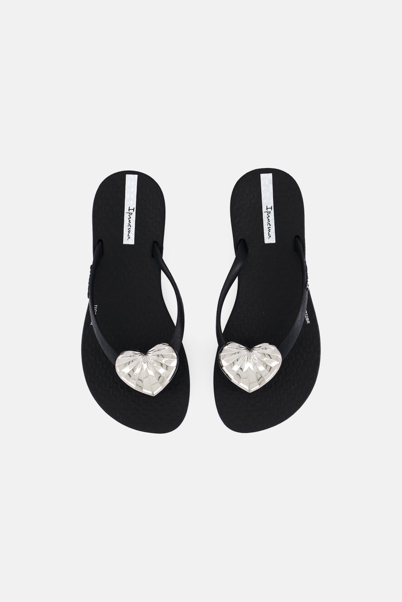 Ipanema Kids Girl Ope Toe Slip On Slipper, Black - Image 3