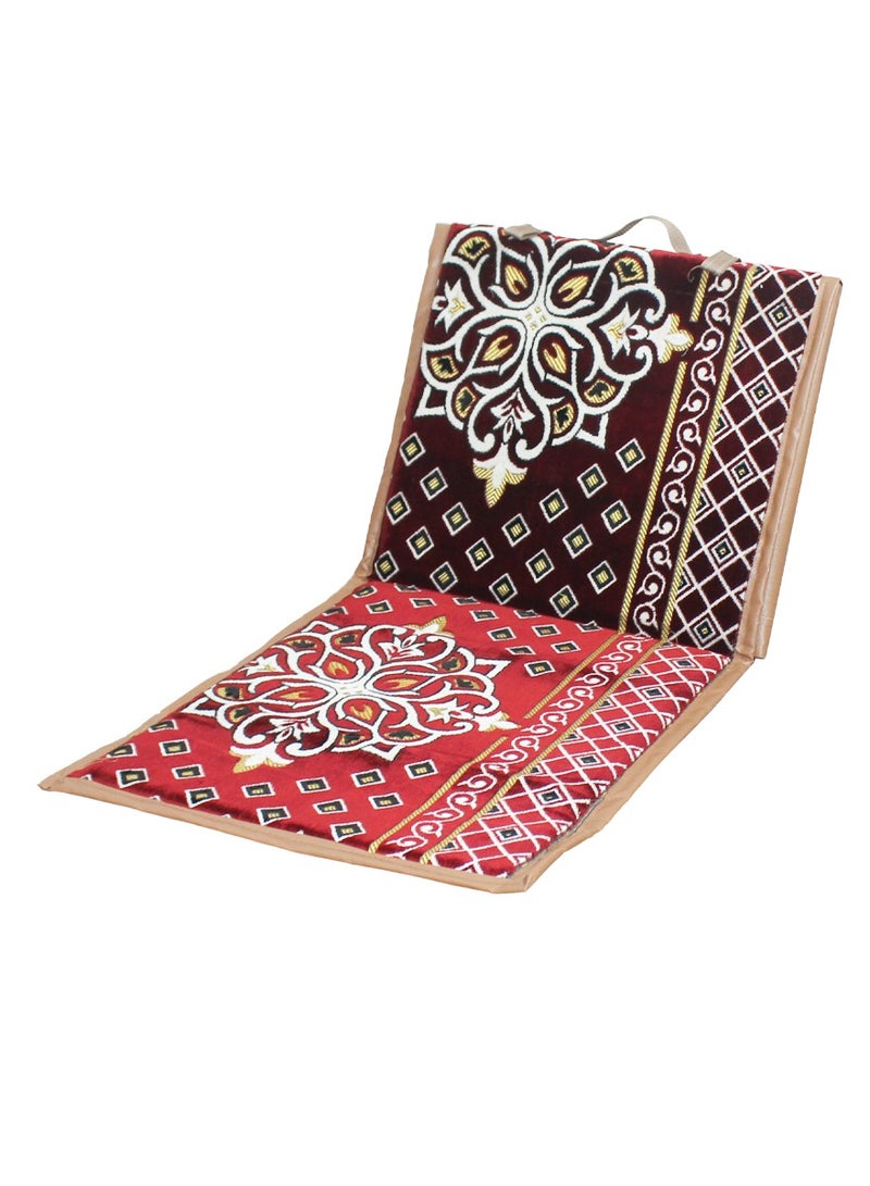 ISHWAZ Saudi Majlis Floor Chair | Foldable Ground Seating with Backrest for Desert Trips, Camping, Outdoor Sessions, Family Gatherings & Picnics - Image 3