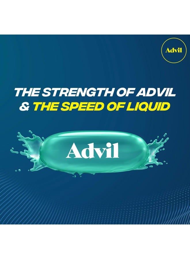 Advil مسكن آلام ليكوي-جيل ومخفض للحمى، دواء آلام للبالغين مع إيبوبروفين 200 ملغ لصداع الرأس، آلام الظهر، آلام الحيض وتخفيف آلام المفاصل - 160 كبسولة سائلة - Image 5