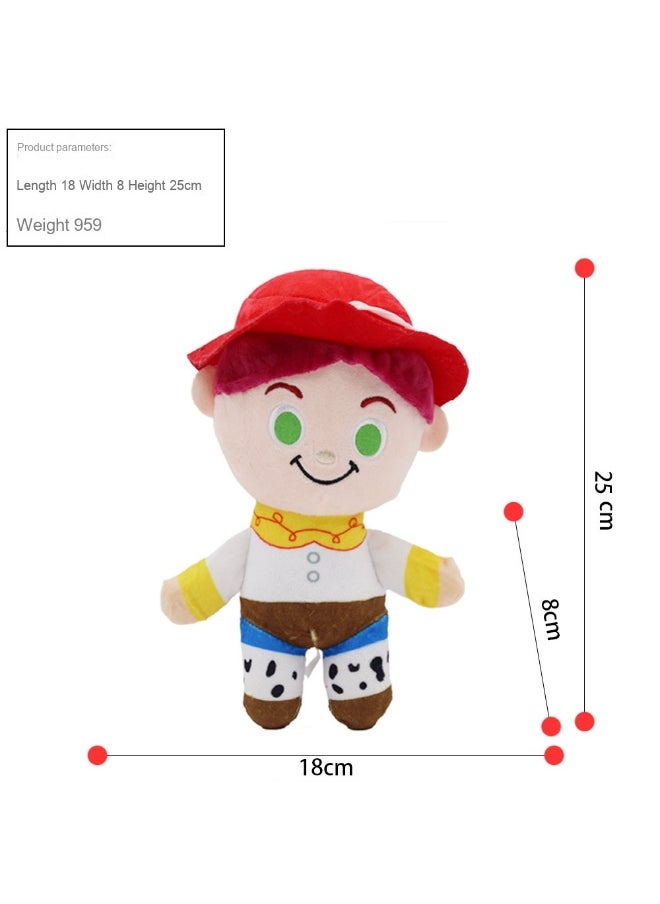 xozgdovg Buzz Lightyear and Woody Cowboy Plush Toy, Buzz and Jessie Stuffed Astronaut Dolls 
