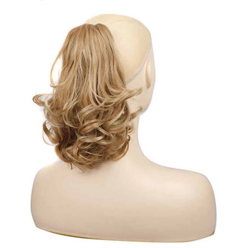 Short Curly Pony Tail Wig with Hair Clip - Image 1