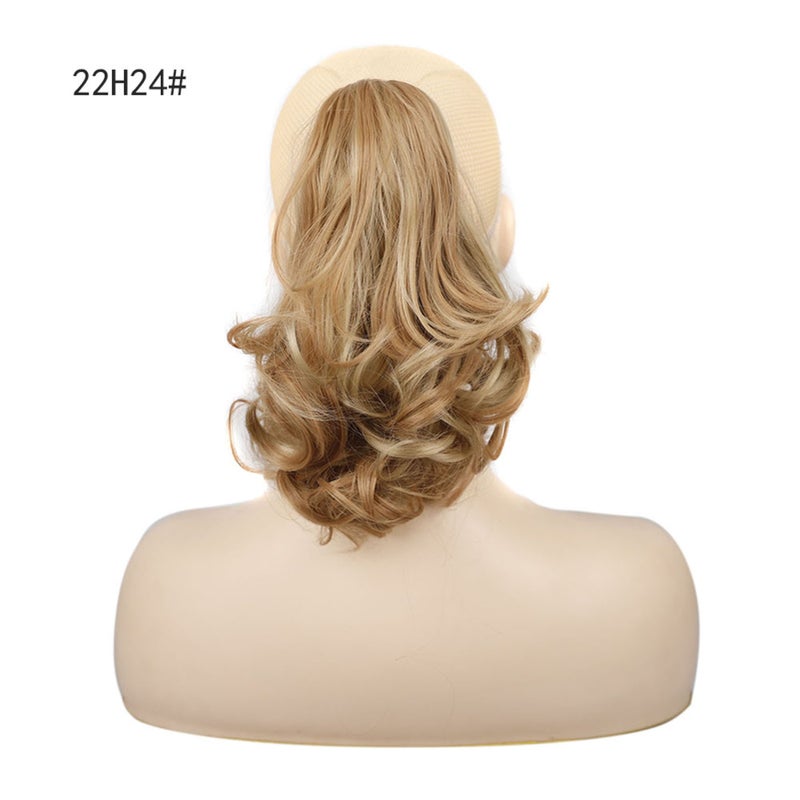 Short Curly Pony Tail Wig with Hair Clip - Image 5