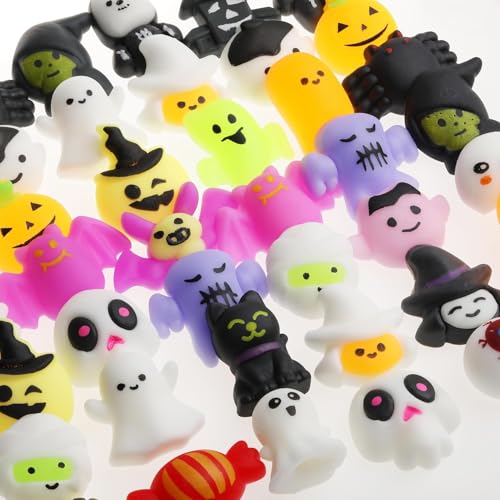 ANAB GI Mochi Squishy Toys, 5 pcs Fruit Squishy Party Favors for Kids Classroom Prize Stress Relief Squishies Bulk Gift for Birthday Pinata Goodie Bag Filler Christmas (Halloween) - Image 2