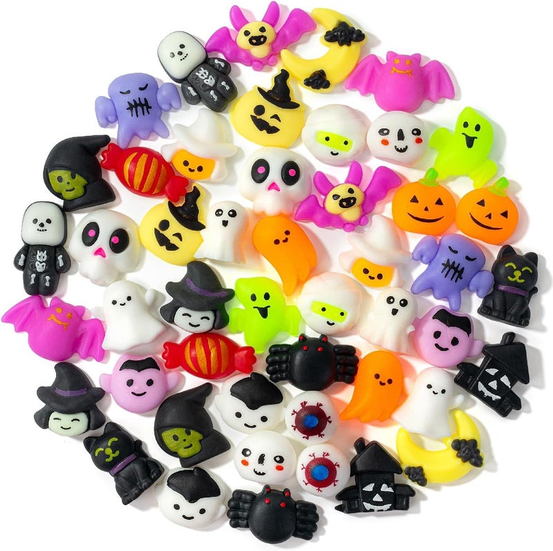 ANAB GI Mochi Squishy Toys, 5 pcs Fruit Squishy Party Favors for Kids Classroom Prize Stress Relief Squishies Bulk Gift for Birthday Pinata Goodie Bag Filler Christmas (Halloween) - Image 1