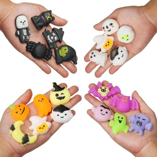 ANAB GI Mochi Squishy Toys, 5 pcs Fruit Squishy Party Favors for Kids Classroom Prize Stress Relief Squishies Bulk Gift for Birthday Pinata Goodie Bag Filler Christmas (Halloween) - Image 5